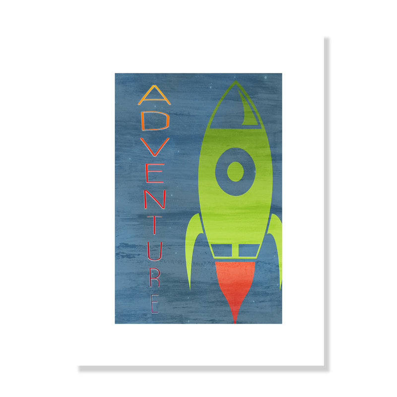 Space Explore 2, impression sur papier, Papier, H 40 po x l 28 po x P 1 po