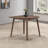 Aurora Modern Space-Saving Solid Wood Corner Dining Table-121600648