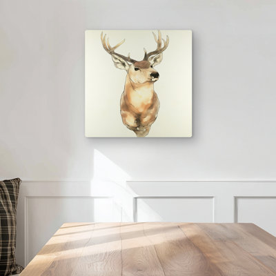 Deer Portrait Metal Print | Unique Home Decor for Animal Lovers
