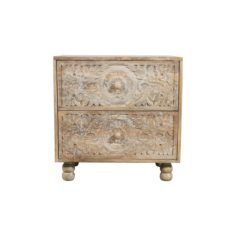 Malley 24'' W Solid Wood Nightstand