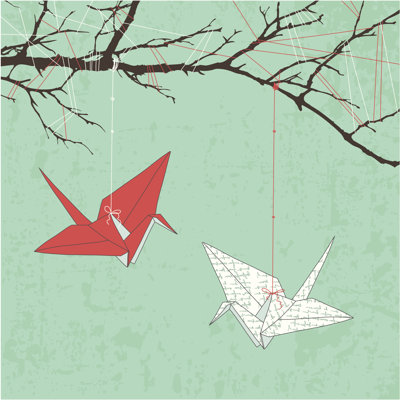 " Paper Cranes " by Kitigan