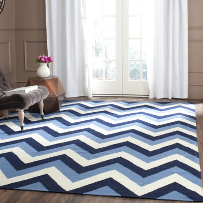 Eowyn Chevron Wool Hand Woven Area Rug
