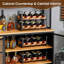 Support à vin empilable pour 16 bouteilles, armoire à vin 4 niveaux
