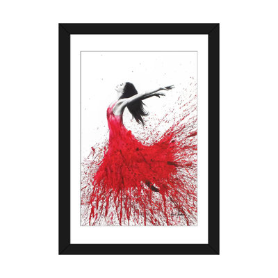 « rose danse », impression sur toile