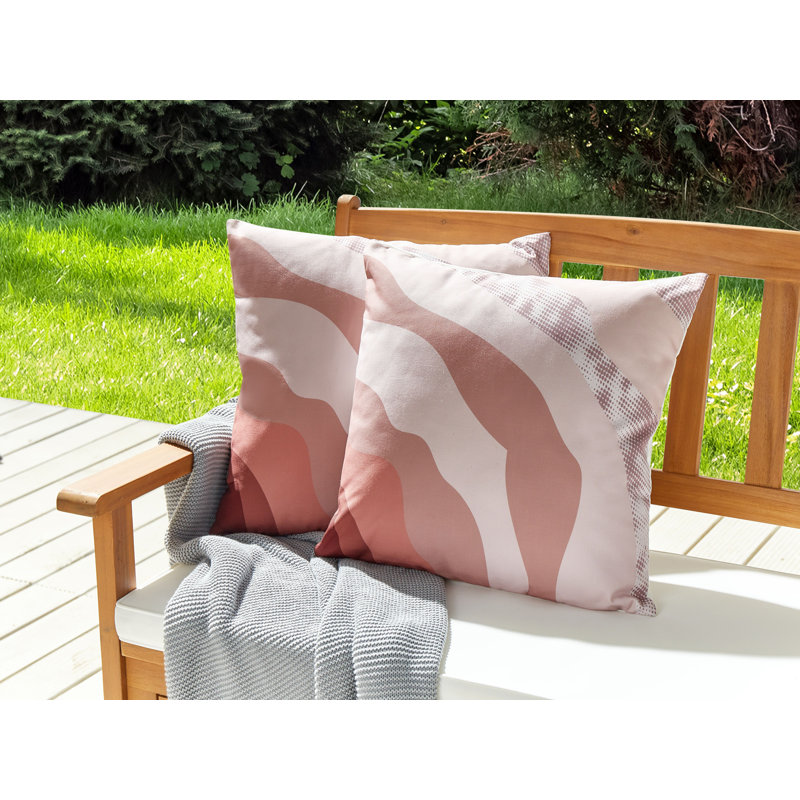 CAMPEI Indoor / Outdoor Pink Square Cushion