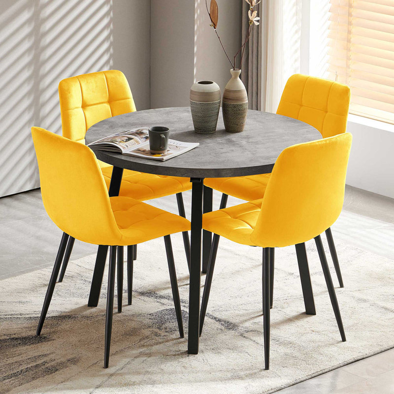 Santiago 5 - Piece Dining Set, Yellow