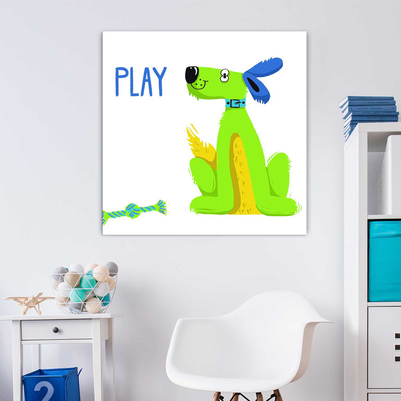 «Dogs Gone Wild II», impression, H 24 po x l 24 po x P 1,5 po, Toile tendue