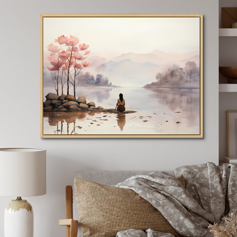 Tranquil Nature III sur toile, H 30 po x l 40 po x P 1,5 po, Cadre naturel flottant