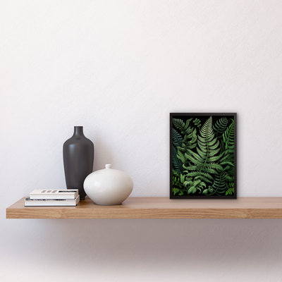 Fern Fronds Ernst Haeckel Style - Picture Frame Rectangle Print