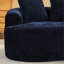 Courbe en chenille bleue, 3 coussins inclus, sans assemblage, mousse à mémoire de forme pour une journée de repos, idéal pour les petits appartements,