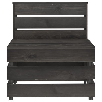 Severus Pine Outdoor Armless Lounge Chair