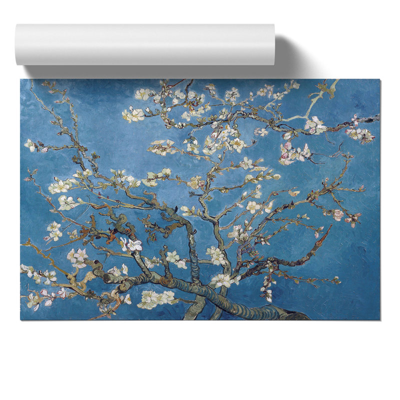 Almond Blossom Branches Vol.2 by Vincent Van Gogh - No Frame Painting, 21cm H x 30cm W x 0.1cm D