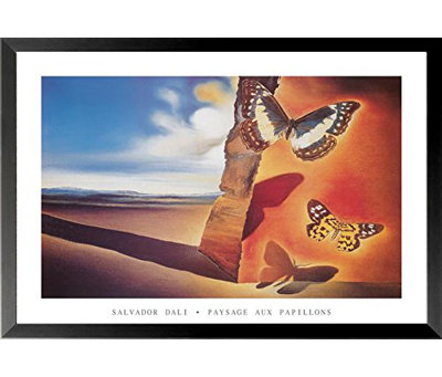 " Landscape With Butterflies " by Salvador Dali