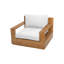 Fauteuil club avec repose-pieds Pacific Teak-103709334