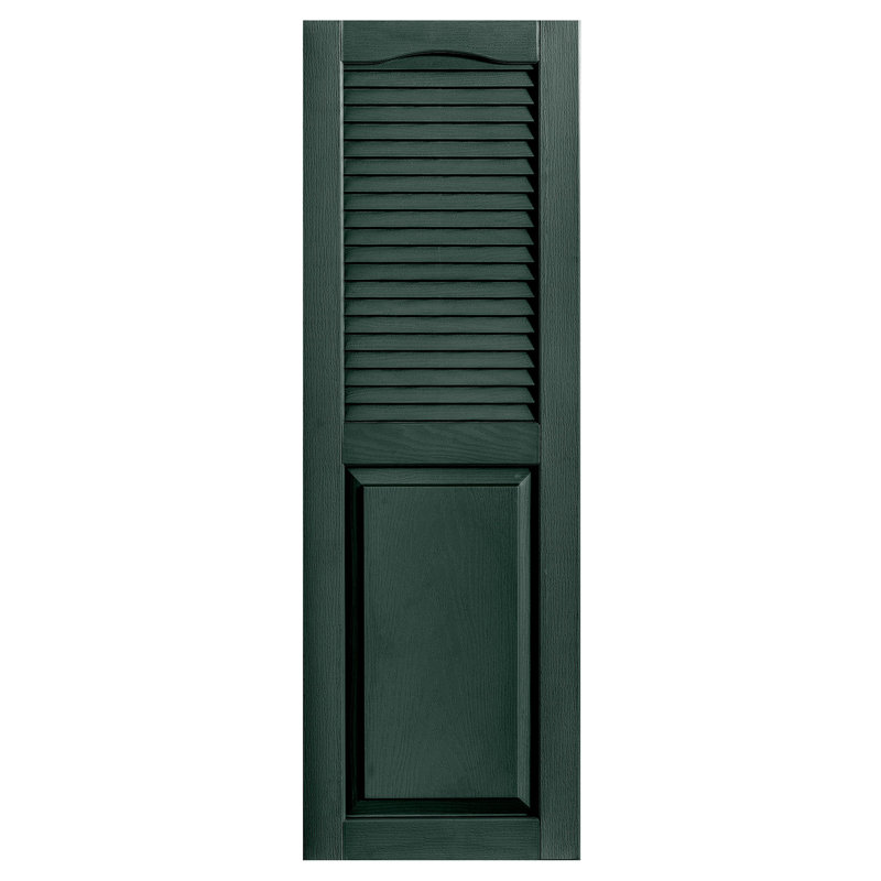 Combinaison droite à persiennes combinées, 60 po, 12 po, Pin