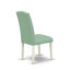 L'ensemble de mobilier de salle à manger 5 pièces comprend une table de salle à manger rectangulaire avec des pieds en V et 4 chaises Parsons en simili cuir pour étang, lin brossé blanc-128766351