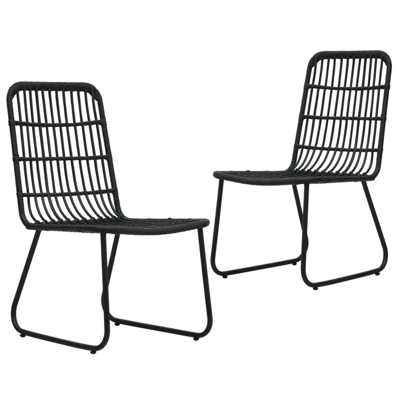 Auer Patio Dining Armchair, Black