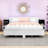 Wooden Floating Platform Bed with Built-in Nightstands and LED Lighting-344177087-344177084