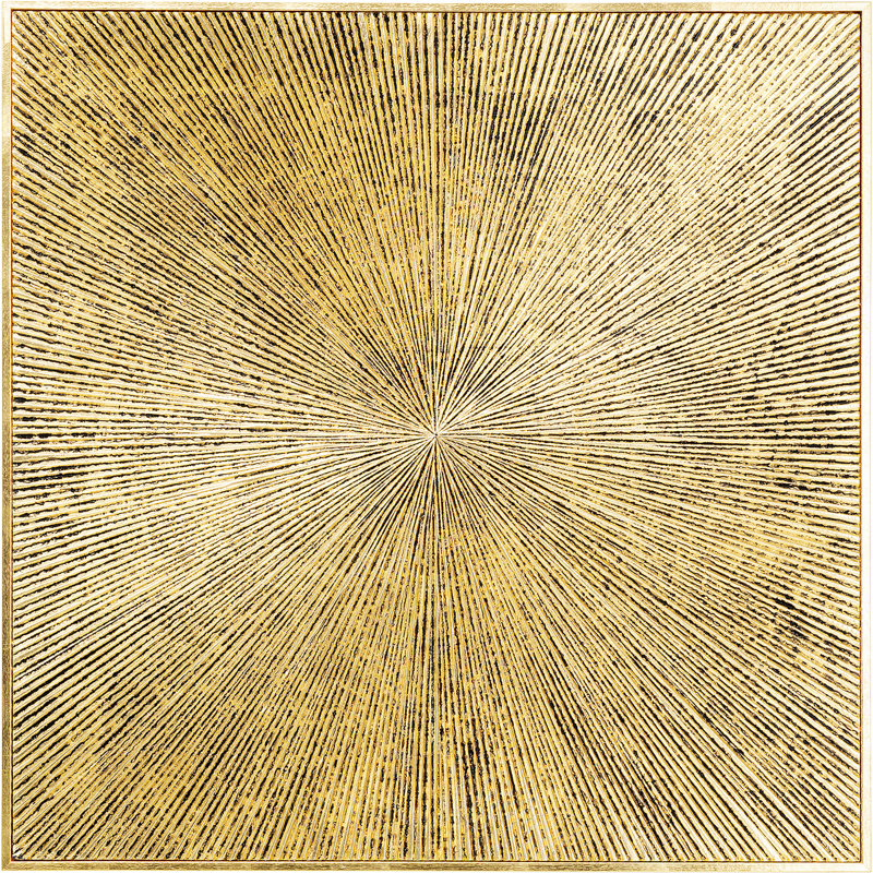 Object Picture Illumino, Gold/Black, 80 cm H x 80 cm D x 4 cm D