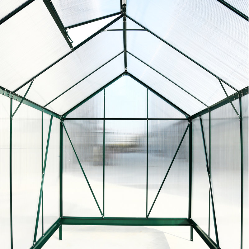 Serre en polycarbonate, Vert, H 96,8 po x l 75,2 po x P 99,2 po