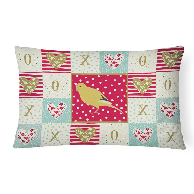 Coussin d'extérieur Mae Border Canary Love