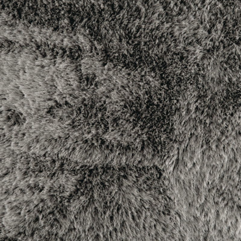 Gariland Gray Faux Rabbit Fur Square Pillow 20"