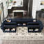 Canapé modulaire réversible en velours Wylodene-837025671