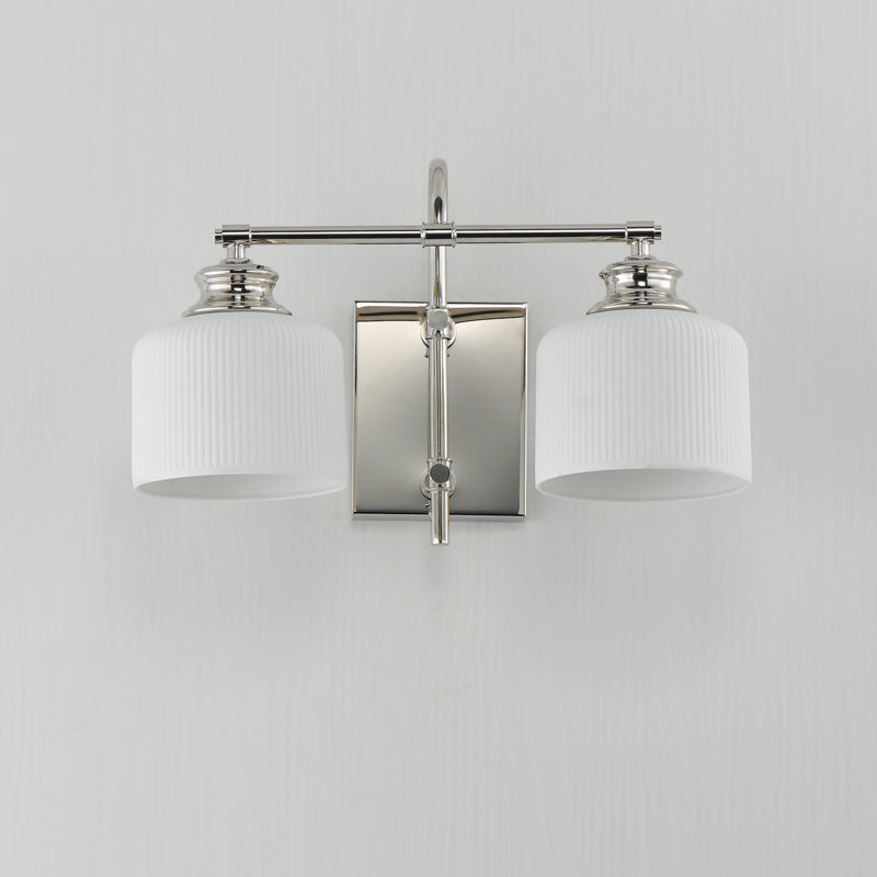 Bisque-Wall Sconce, Polished Nickel