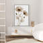 «Elegant Neutral Botanical Line Art Floral Illustration Wall Art Decor», reproduction encadrée sur toile-124795371-124795374