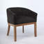 Chaises de salle à manger rembourrées de style moderne Mid-Century avec accoudoirs-1471238948
