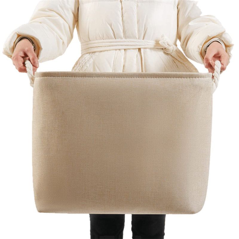 Longshore Tides Fabric Storage Bag, Beige