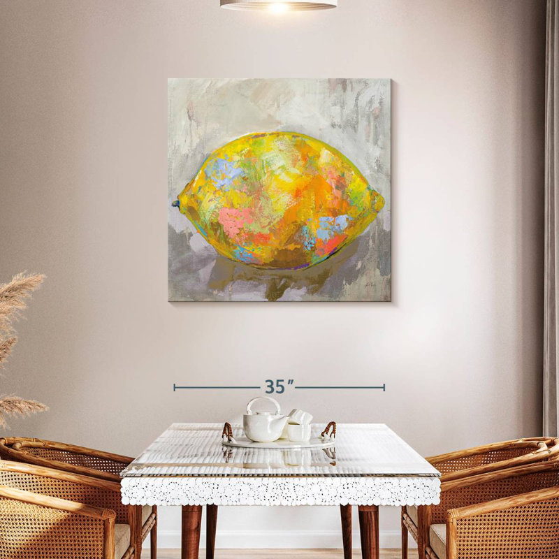 Lemon Neutral, 36" H x 36" W