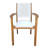 Solid Wood Outdoor Stacking Dining Armchair