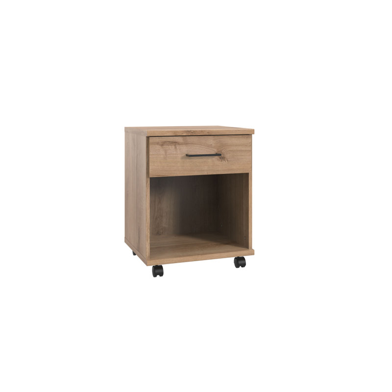 Naod 1 -Drawer Storage Cabinet, Brown