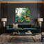 Art mural sur toile vert forêt hawaïenne-687223353