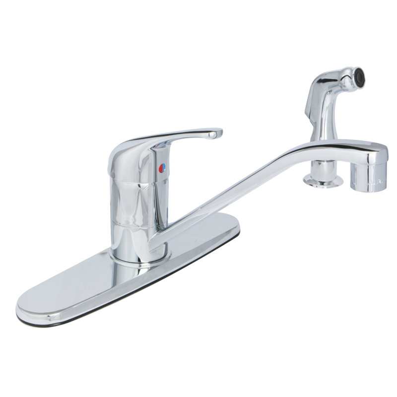 Huntington Brass Reliaflo Pull Out Kitchen Faucet, Polished Chrome