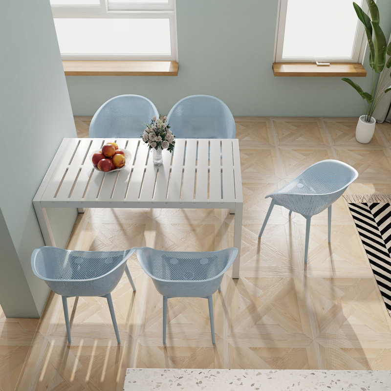 Ensemble de 2 chaises longues modernes, Bleu