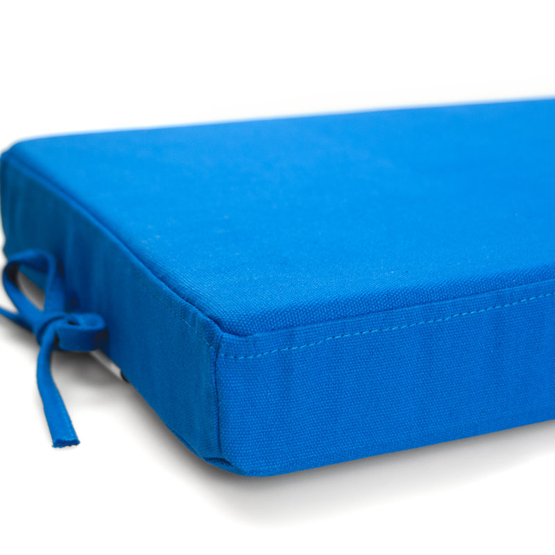 Outdoor 2.5'' Bench Seat Cushion, Blue