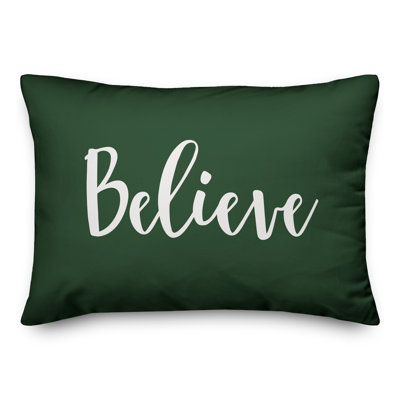 Housse et insert de coussin rectangulaire Believe