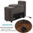 Upholstered Chaise Sleeper Sofa With Cup Holder Console & Ottomans-1153337800