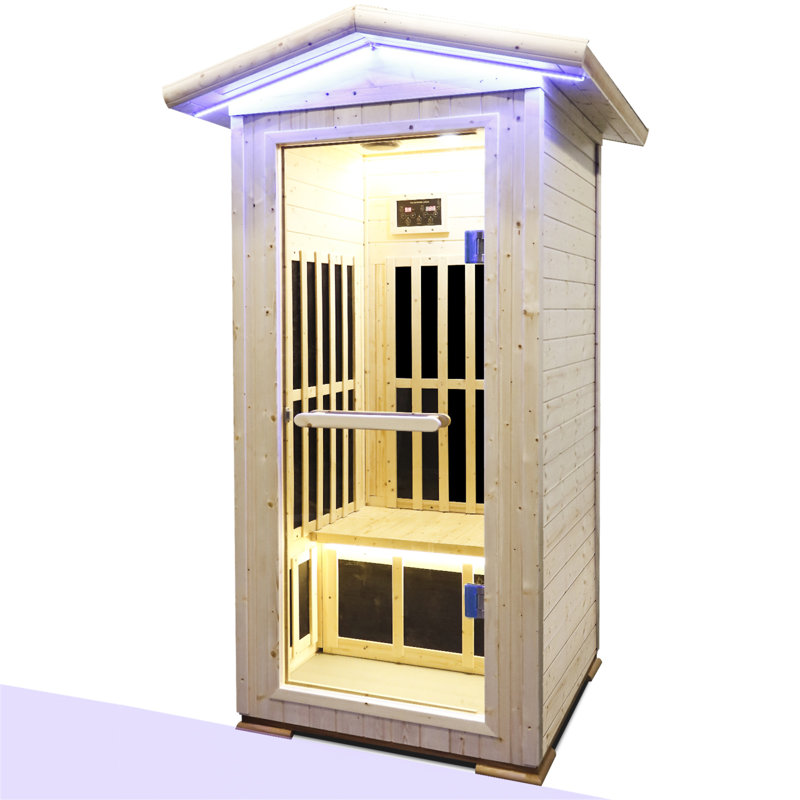 Poils de sauna infrarouge lointain pour une personne