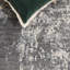 Tapis abstrait en viscose / coton / lin / laine noué à la main Tiffany argent / ivoire-55845067