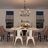 Setser 6 - Light Dimmable Wagon Wheel Chandelier