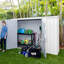 Remise de jardin en acier galvanisé l 10 pi x P 2,5 po Absco Space Saver Surfmist-111668645