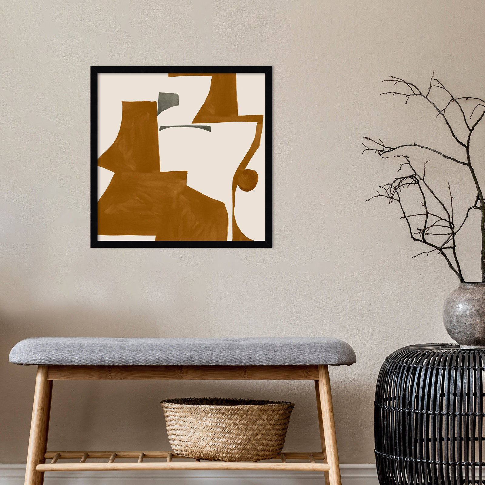 Forecast I Print by Sozi, Black, 21" H x 21" W x 1" D
