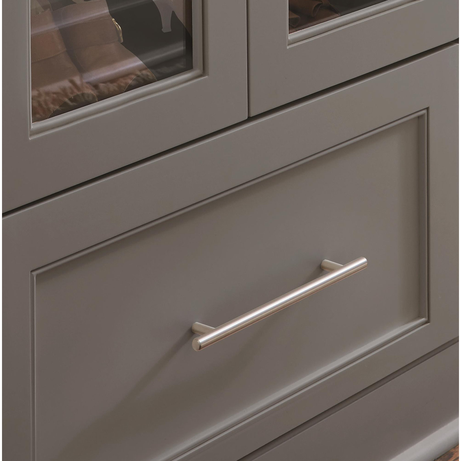 Bar Pulls Center to Center Bar Pull, Sterling Nickel, 24", 1