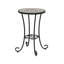 Table d'appoint de patio avec tablette