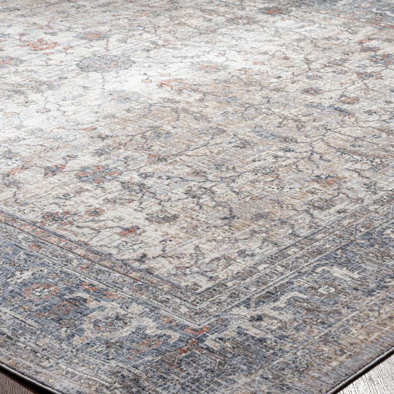 6 Oriental Area Rug in Ivory, Rectangle 2' x 3'