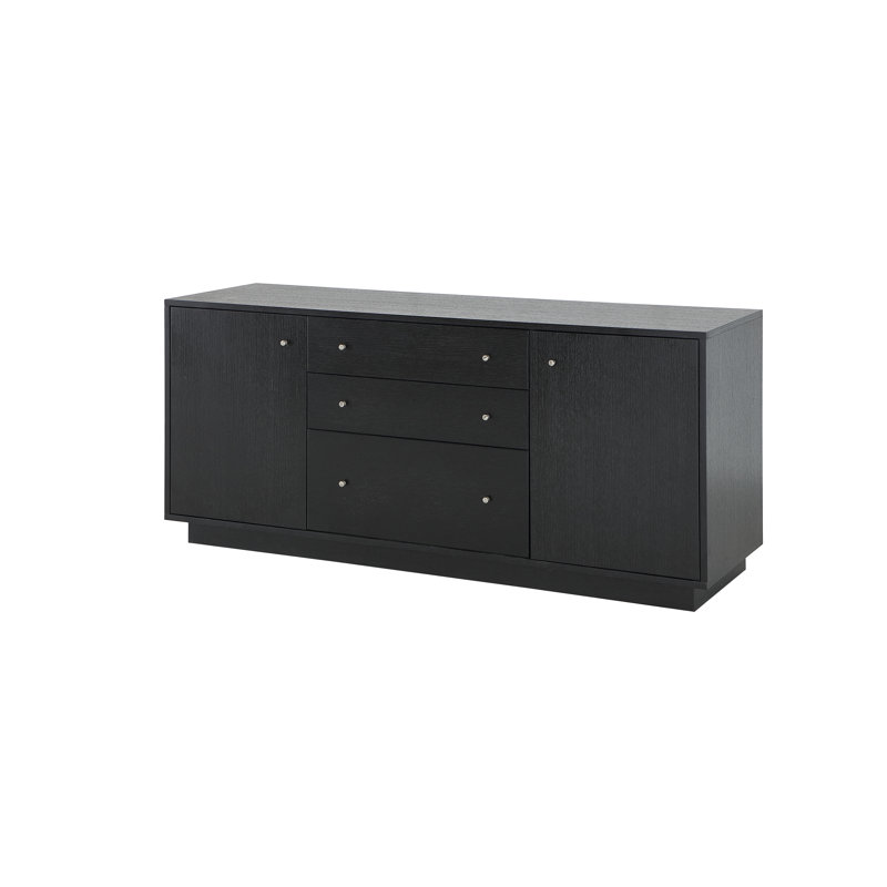 Crédence de bureau Bali 66 po Bali, Black Veneer