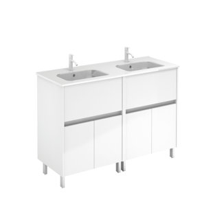 Ensemble de meuble-lavabo double mural 48 po